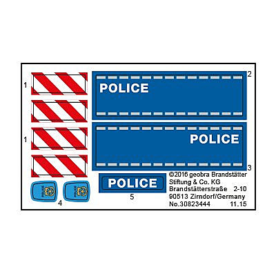 30823444_sparepart/Etikett 6924 "Police-Straßensperre"